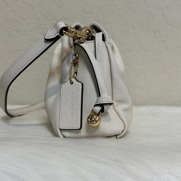 NWT！2PCS COACH 3-Way FAYE SHOULDER BAG WITH RUCHING（CV529）gift receipt FOR GIFT - Picture 5 of 8